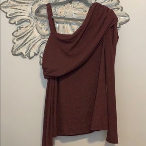 Solemio one shoulder sweater